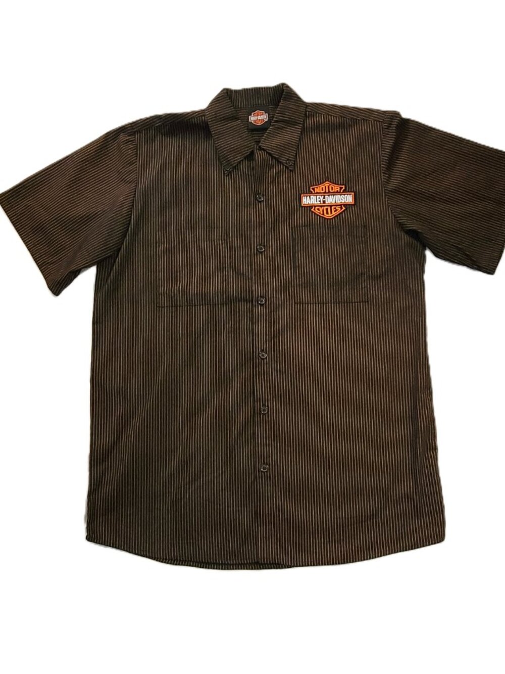 Harley-Davidson Screamin Eagle Performance Parts Pinstripe Shirt Men's Large L